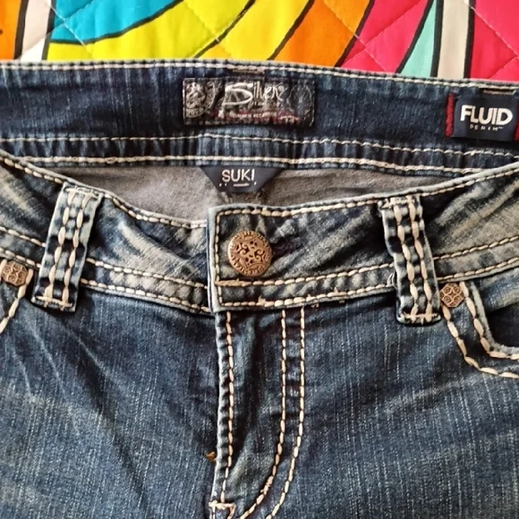 Silver Jeans Women's Blue Cropped Jeans - Picture 5 of 5